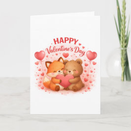 Happy Valentine’s Day Cute Design  Karte