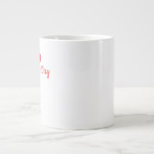 Happy Valentine’s Day Cute Love Mug Jumbo-Tasse (Vorderseite)