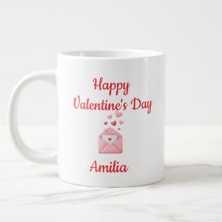 Happy Valentine’s Day Cute Love Mug Jumbo-Tasse