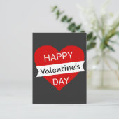 Happy Valentine’s Day – Cute Valentine Love Postkarte (Stehend Vorderseite)
