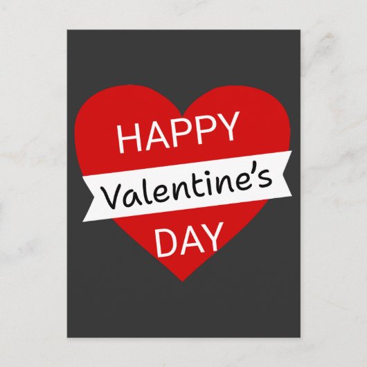 Happy Valentine’s Day – Cute Valentine Love Postkarte (Vorderseite)