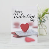 Happy Valentine’s Day Einladung (Stehend Vorderseite)