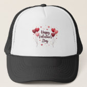 Happy Valentine’s Day Elegant Hat Truckerkappe (Vorderseite)