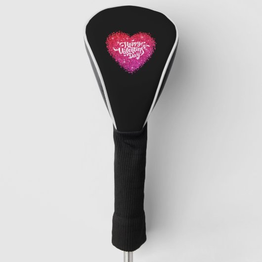 Happy Valentine s Day Golf Headcover (Vorderseite)