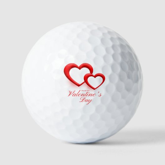 Happy Valentine’s Day Heart Love Design-23540 Golfball (Vorderseite)