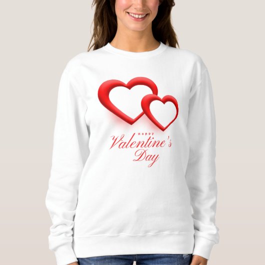 Happy Valentine’s Day Heart Love Design-23540 Sweatshirt (Vorderseite)