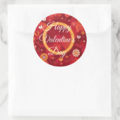 Happy Valentine’s Day Heart Pattern Sticker (Tasche)