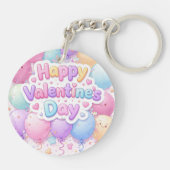 Happy Valentine’s Day Keychain | Romantic Love Key Schlüsselanhänger (Rückseite)