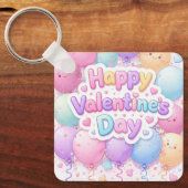 Happy Valentine’s Day Keychain | Romantic Love Key Schlüsselanhänger (Vorderseite)