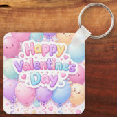 Happy Valentine’s Day Keychain | Romantic Love Key Schlüsselanhänger (Rückseite)