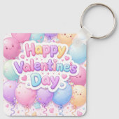 Happy Valentine’s Day Keychain | Romantic Love Key Schlüsselanhänger (Rückseite)