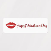Happy Valentine’s Day Labels with Cute Icons Etiketten (Design 2)
