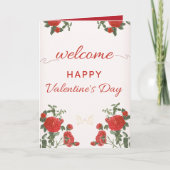 Happy Valentine’s Day Love Card – Sweet Romantic Karte (Vorderseite)