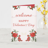 Happy Valentine’s Day Love Card – Sweet Romantic Karte (Gelbe Blume)