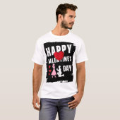 Happy Valentine’s Day Matching Couples Outfit Tee (Vorne ganz)