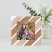 Happy Valentine`s Day Modern Script Foto Karte (Stehend Vorderseite)