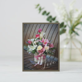 Happy Valentine`s Day Modern Script Foto Postkarte