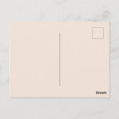 Happy Valentine`s Day Modern Script Foto Postkarte (Rückseite)