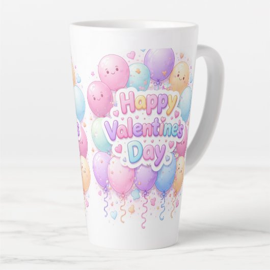 Happy Valentine’s Day Mug – Cute Love Gift Milchtasse (Rechte Ecke)