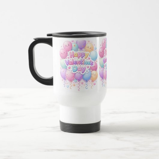 Happy Valentine’s Day Mug – Cute Love Gift Reisebecher (Links)
