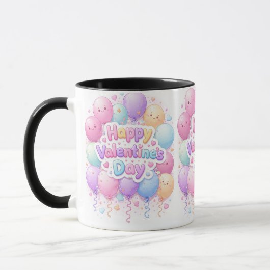 Happy Valentine’s Day Mug – Cute Love Gift Tasse (Links)
