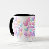 Happy Valentine’s Day Mug – Cute Love Gift Tasse (Vorderseite Links)
