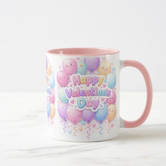 Happy Valentine’s Day Mug – Cute Love Gift Tasse (Rechts)