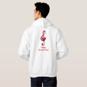 Happy Valentine’s Day Music of Love Hoodie (Schwarz voll)