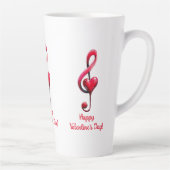 Happy Valentine’s Day Music of Love Milchtasse (Rechts)