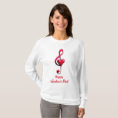 Happy Valentine’s Day Music of Love T-Shirt (Vorne ganz)