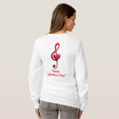 Happy Valentine’s Day Music of Love T-Shirt (Schwarz voll)
