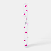Happy Valentine’s Day  Pink Heart Custom love iPhone 16 Hülle (Linke Seite)