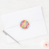Happy Valentine’s Day Rainbow LoveSticker Runder Aufkleber (Umschlag)