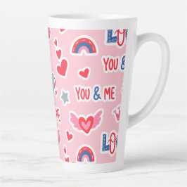 Happy Valentine’s Day Red Heart Art Romantic Lover Milchtasse