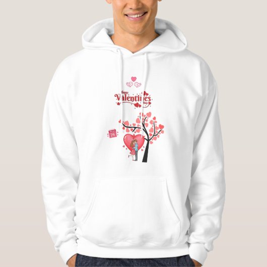 Happy Valentine’s Day – Romantic Couple Hoodie (Vorderseite)