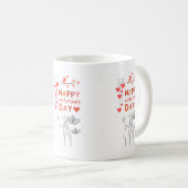 Happy Valentine’s Day – Romantic Couple Kaffeetasse (VorderseiteRechts)