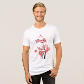 Happy Valentine’s Day – Romantic Couple Tri-Blend Shirt (Vorderseite voll)