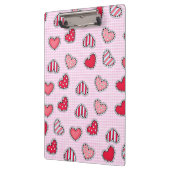 Happy Valentine’s Day Romantic Red Heart Keepsake Klemmbrett (Links)