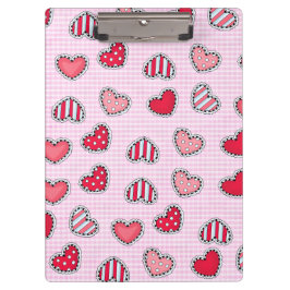 Happy Valentine’s Day Romantic Red Heart Keepsake Klemmbrett