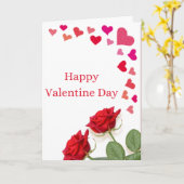 Happy Valentine’s Day Rose Greeting Card Karte (Gelbe Blume)