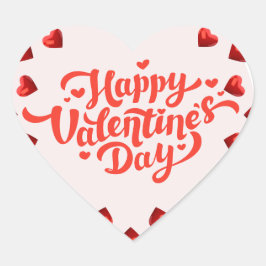 Happy Valentine’s Day Sticker – Cute Heart 