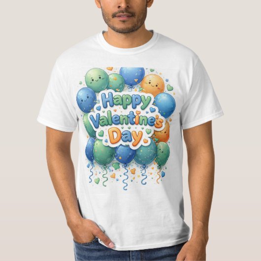 Happy Valentine’s Day T-Shirt | Romantic Love Shir (Vorderseite)