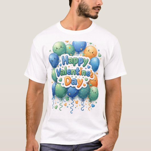 Happy Valentine’s Day T-Shirt | Romantic Love Shir (Vorderseite)