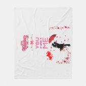 Happy Valentine’s Day – You and Me Romantic Love  Fleecedecke (Vorderseite)