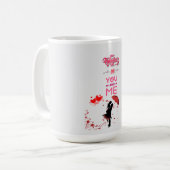 Happy Valentine’s Day – You and Me Romantic Love Kaffeetasse (Vorderseite Links)