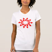 Happy Valentine’s Star Hearts Minimalist T-Shirt (Vorderseite)