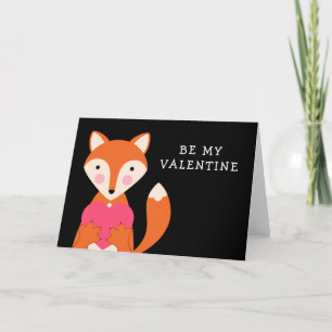 HAPPY VALENTINE   Sei mein Valentinfox Feiertagskarte