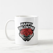 Happy Valentine Selbst Knochen brauchen Liebe Kaffeetasse (Links)