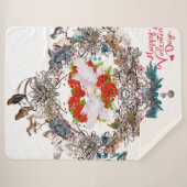 Happy valentine sherpadecke (Vorderseite (Horizontal))