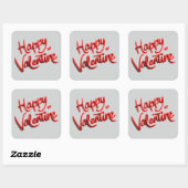 Happy Valentine Stickers for Cards & Gifts (Blatt)